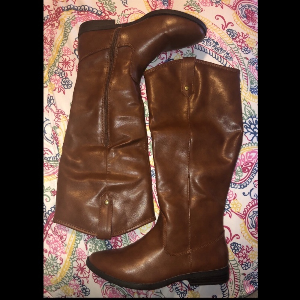 Rampage brown riding boots